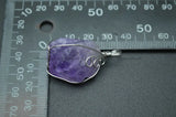 5pc Amethyst Wire Wrapped Gemstone Nuggets Pendant Crystal Healing