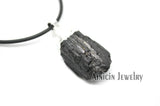 5pc Natural Tourmaline Rock Stone Pendant Necklace Gift