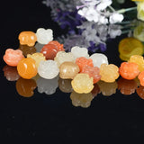 Xinjiang Jade Rose Beads Bracelet DIY Hand Knitted Amulet Women Jewellery