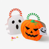 5pc Portable Christmas Halloween Ghost Paper Bag Candy Box Creative Box