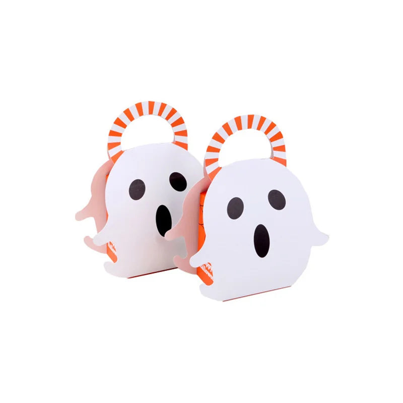 5pc Portable Christmas Halloween Ghost Paper Bag Candy Box Creative Box