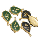 5pc Water Drop Snake Charms Pendants DIY Jewelry M