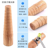 5pc Wooden Bracelet Mandrel Bangle Sizer Wrist Wrapping Jewelry Making Tool Set