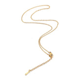 5pcs Stainless Steel Plated Flat Cable Chain Necklace for Women 40cm+5cm