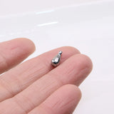 5pcs Mini Tear Charms Pendant Stainless Steel DIY Necklace Earrings