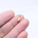 5pcs Mini Tear Charms Pendant Stainless Steel DIY Necklace Earrings