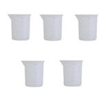 5pcs 100ml Epoxy Resin Silicone Measuring Cup with Tools