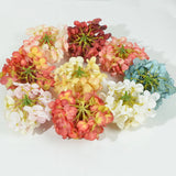 5pcs Silk Hydrangea Artificial Flower Head for DIY Wreath Wedding Decoration