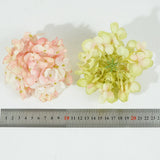 5pcs Silk Hydrangea Artificial Flower Head for DIY Wreath Wedding Decoration