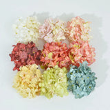 5pcs Silk Hydrangea Artificial Flower Head for DIY Wreath Wedding Decoration