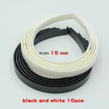Wide Teeth Hairbands Plastic Headbands Lady Jewelry Findings