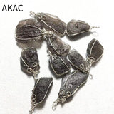 5pcs/10pcs Natural Sirius Stone Pendant Set - Randomly Sent Irregular Shape