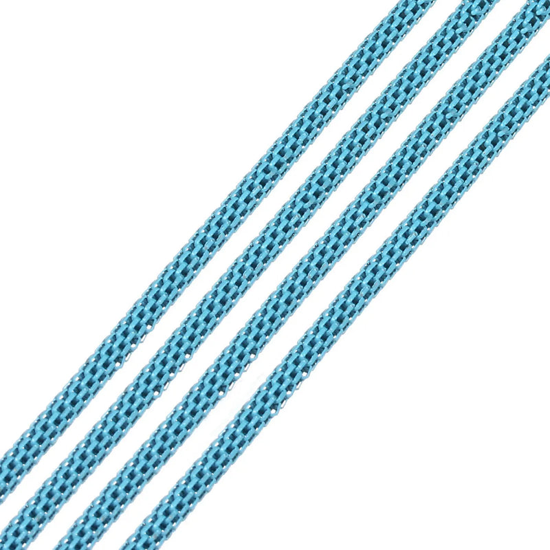 5pcs 3mm Multi-color Iron Snake Chain for Jewelry Making