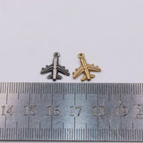 5pcs Stainless Steel High Plane Charms Pendant DIY Jewelry 2 Colors
