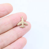 5pcs Stainless Steel High Plane Charms Pendant DIY Jewelry 2 Colors