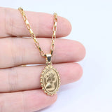 5pcs Stainless Steel High Ladyhead Charms Pendant DIY Jewelry 2 Colors