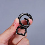5pcs Metal Buckles Carabiner Hook D Ring Bag Strap Slider Clasp DIY Hardware