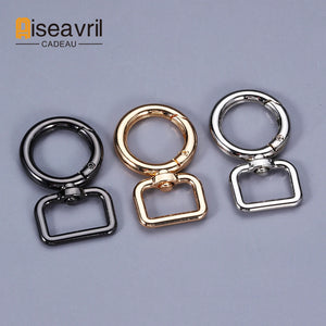 5pcs Metal Buckles Carabiner Hook D Ring Bag Strap Slider Clasp DIY Hardware