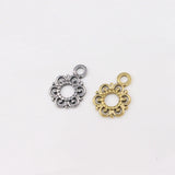 5pcs 13mm Stainless Steel Flower Charms Pendant DIY Jewelry Unfading Colorless