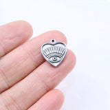 5pcs 15mm Stainless Steel High Eye Charms Pendant DIY Jewelry Unfading