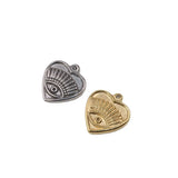 5pcs 15mm Stainless Steel High Eye Charms Pendant DIY Jewelry Unfading