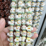 5pcs Colorful Small Angel Shape Ceramic Beads DIY Jewelry Accessories
