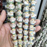 5pcs Colorful Small Angel Shape Ceramic Beads DIY Jewelry Accessories