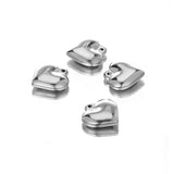 5pcs 16mm Stainless Steel Heart Pendant Charms DIY Jewelry Findings
