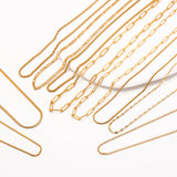 5pcs 18K PVD Plated Stainless Steel Cuba Cross O Ripple Twisted Chain Necklace