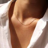 5pcs 18K PVD Plated Stainless Steel Cuba Cross O Ripple Twisted Chain Necklace