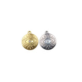 5pcs 18mm Stainless Steel Rhinestone Charms Pendant DIY Jewelry 2 Colors