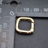 5pcs Metal Square Carabiner Clasp for Necklace Jewelry Making