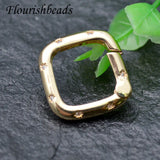 5pcs Metal Square Carabiner Clasp for Necklace Jewelry Making