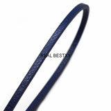 5pcs*1m/lot 5*3mm Brown Flat Leather Cords for Bracelet Making