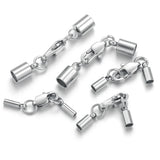 5pcs Stainless Steel Lobster Clasp Crimp End Cover for Jewelry Making