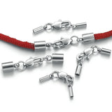 5pcs Stainless Steel Lobster Clasp Crimp End Cover for Jewelry Making