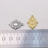 5pcs 20*16mm Stainless Steel Oval Star Charms Pendant DIY Necklace Earrings