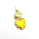 5pcs Heart Shape Multicolored Pendant Jewelry For Women Girls DIY