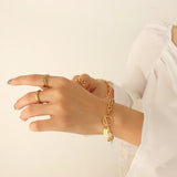 Geometric Square Freshwater Pearl Bracelet Female Jewelry Gift