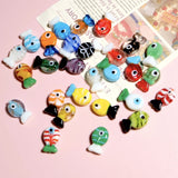 5pcs Fish Shape Lampwork Beads DIY Jewelry Making Animal Loose Bead