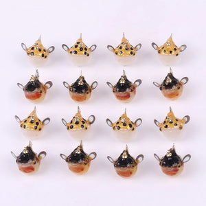 5pcs Puffer Fish Pendant Charms for Jewelry Making DIY