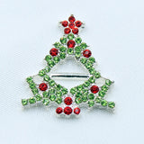 5pcs 21*25mm Christmas Tree Rhinestone Box Decoration
