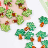 5pcs 21mm Coconut Tree Ceramic Beads for Jewelry Making