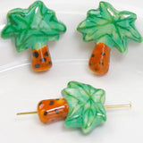 5pcs 21mm Coconut Tree Ceramic Beads for Jewelry Making