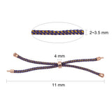 5pcs Adjustable Nylon Cord Brass Slider Bracelet Jewelry Making
