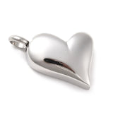 5pcs 304 Stainless Steel Heart Pendants for Women Bracelet Necklace