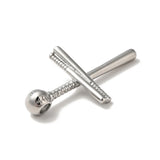 5pcs Surgical Stainless Steel Cross Pendants for DIY Jewelry Making