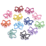 5pcs Butterfly Lobster Clasp Snap Hooks Key Ring For DIY Jewelry Making
