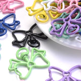 5pcs Butterfly Lobster Clasp Snap Hooks Key Ring For DIY Jewelry Making