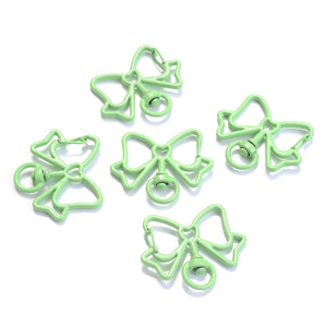 5pcs Butterfly Lobster Clasp Snap Hooks Key Ring For DIY Jewelry Making